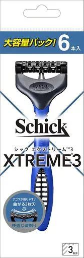 Schick(シック) エクストリーム3 3枚刃 (6本入) 髭剃り カミソリ