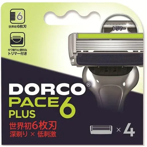 DORCO ドルコ PACE6Plus 男性用替刃式 カミソリ6枚刃 替え刃