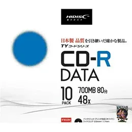 ☆HIDISC HI DISC CD-R データ用 高品質 10枚入 TYCR80YP10SC