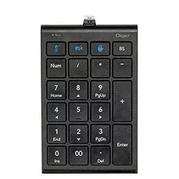 ☆ナカバヤシ Zoom対応USB有線テンキー ブラック TNK-SU239BK