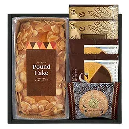 ☆【3セット】 パウンドケーキ&コーヒー・洋菓子セット アーモンドパウンドケーキ、ドリップコーヒー、ゴーフレット、チョコチップクッキー RQ-20X3