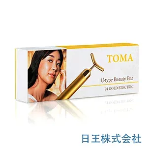 TOMA 24K U型電子美容器 美容棒 美顔器 ゲルマニウム加工 BEAUTY BARビューティーバー