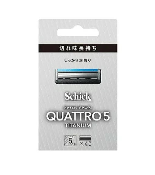 シック・ジャパン シック クアトロ5 チタニウム 替刃 4個入お一人様5点まで