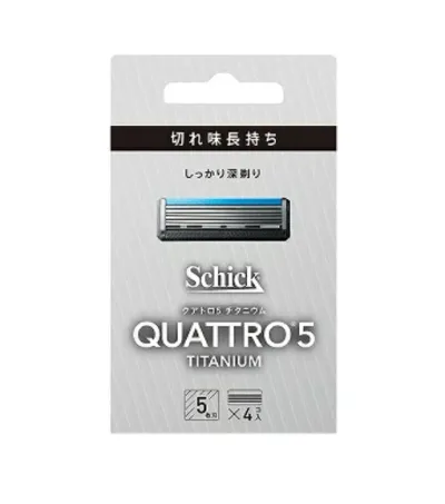 シック・ジャパン シック クアトロ5 チタニウム 替刃 4個入お一人様5点まで