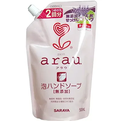 【期間限定特価!お一人様1点限り】 サラヤ arau. ( アラウ ) 泡ハンドソープ 詰替用 500ml 安心の無添加せっけん 【10/17 09:59まで!】