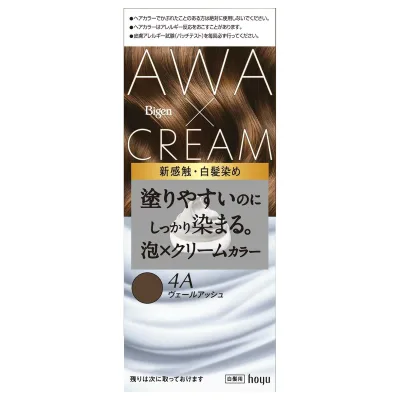 【期間限定特価!お一人様1点限り】 ホーユー ビゲン 泡クリームカラー 4Aヴェールアッシュ 白髪用 ヘアカラー 50g+40g+5mL 【10/27 9:59まで!】