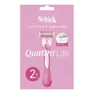 【期間限定特価!お一人様1点限り】 シック・ジャパン株式会社 Schick シック クアトロライト ディスポ 2本入 【10/27 9:59まで!】
