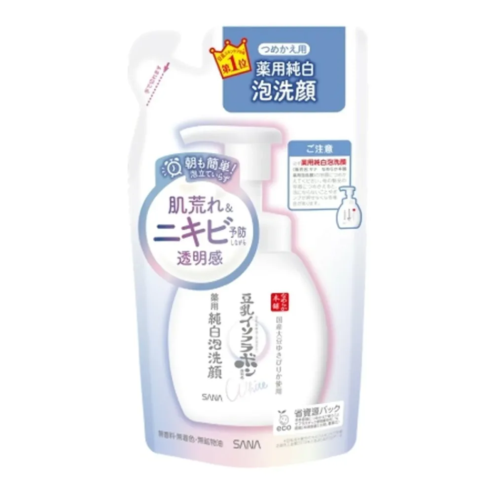 【期間限定特価!お一人様1点限り】 常盤薬品工業 サナ なめらか本舗 薬用純白泡洗顔(つめかえ用) 180ml 【10/27 9:59まで!】
