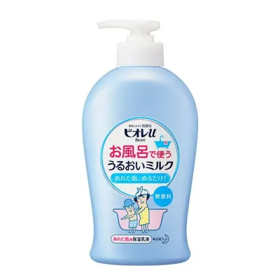 4個セット 花王 ビオレu お風呂で使ううるおいミルク 無香料 300ミリリットル