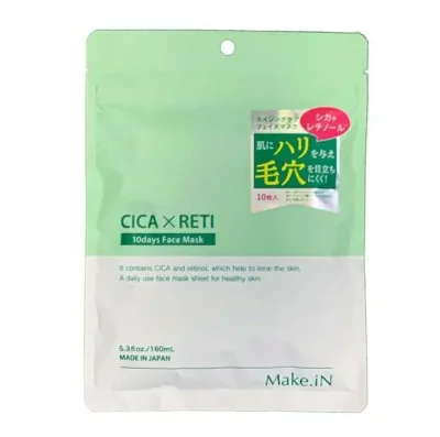 4個セット EVLISS メイクイン CICA × RETI フェイスマスク 10枚入