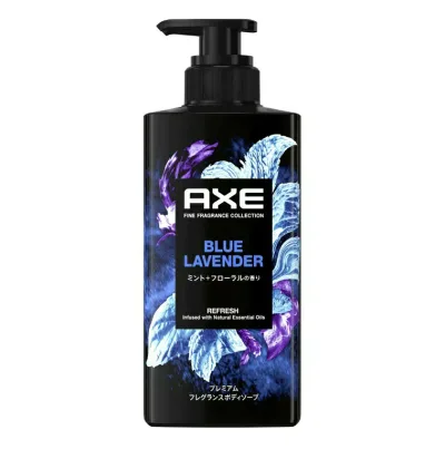 5個セット ユニリーバ アックス AXE プレミアムフレグランス ボディソープ ブルーラベンダー ポンプ 本体 440g