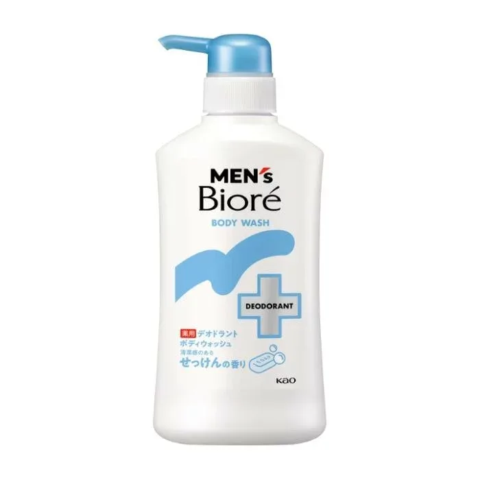 5個セット メンズビオレ 薬用デオドラントボディウォッシュ 清潔感のあるせっけんの香り 本体 420ml