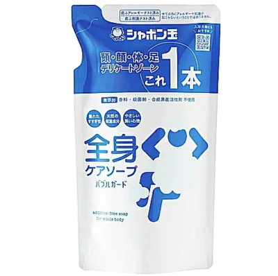 8個セット シャボン玉販売 全身ケアソープバブルガード 詰替 ボディソープ詰替え用 バス ボディケア スキンケア カエ 470ml