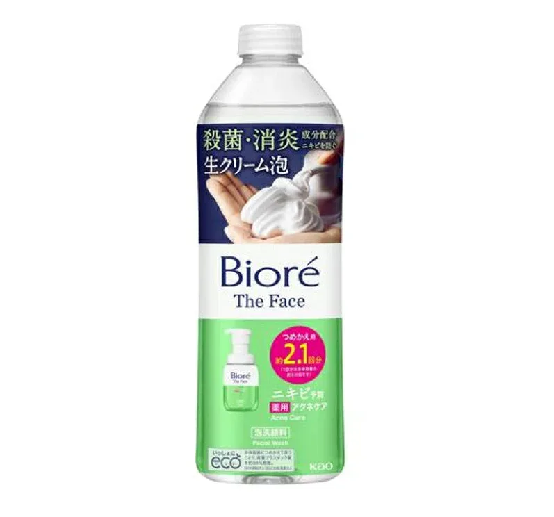 8個セット 花王 ビオレ ザフェイス アクネケア つめかえ用 340ml(約2.1回分)