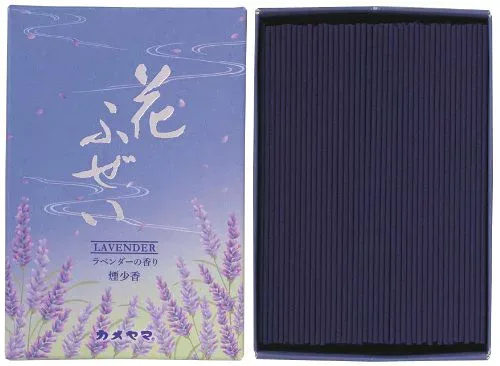 8個セット カメヤマ 花ふぜい ラベンダー 煙少香 徳用大型 220g お線香