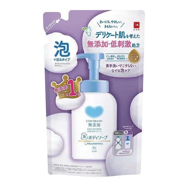 8個セット カウブランド 無添加泡のボディソープ つめかえ用 450ml