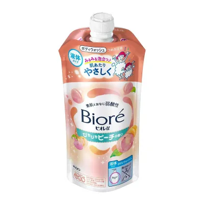 8個セット 花王 ビオレu ぴちぴちピーチの香り つめかえ用 ボディウォッシュ 320mL
