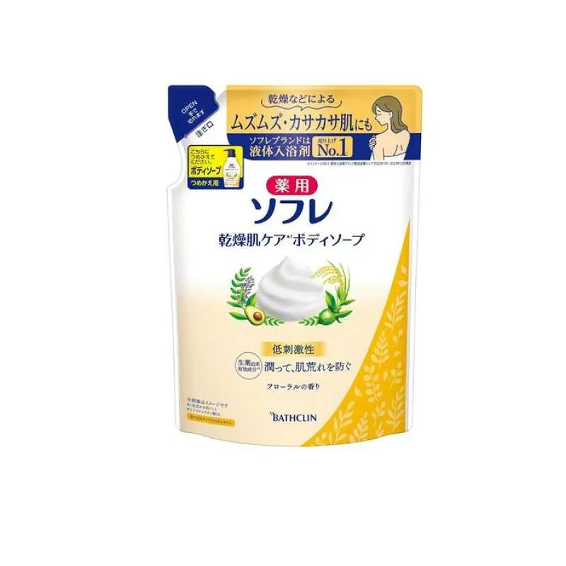 薬用ソフレ 乾燥肌ケア ボディソープ つめかえ用 400mL