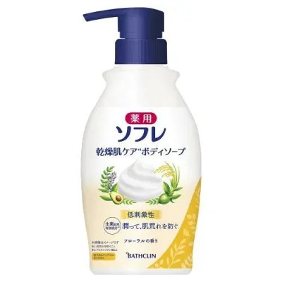 【OPEN記念大特価!お一人様1点限り】 バスクリン 薬用ソフレ 乾燥肌ケアボディソープ 本体 450ml 10/17 09:59まで!