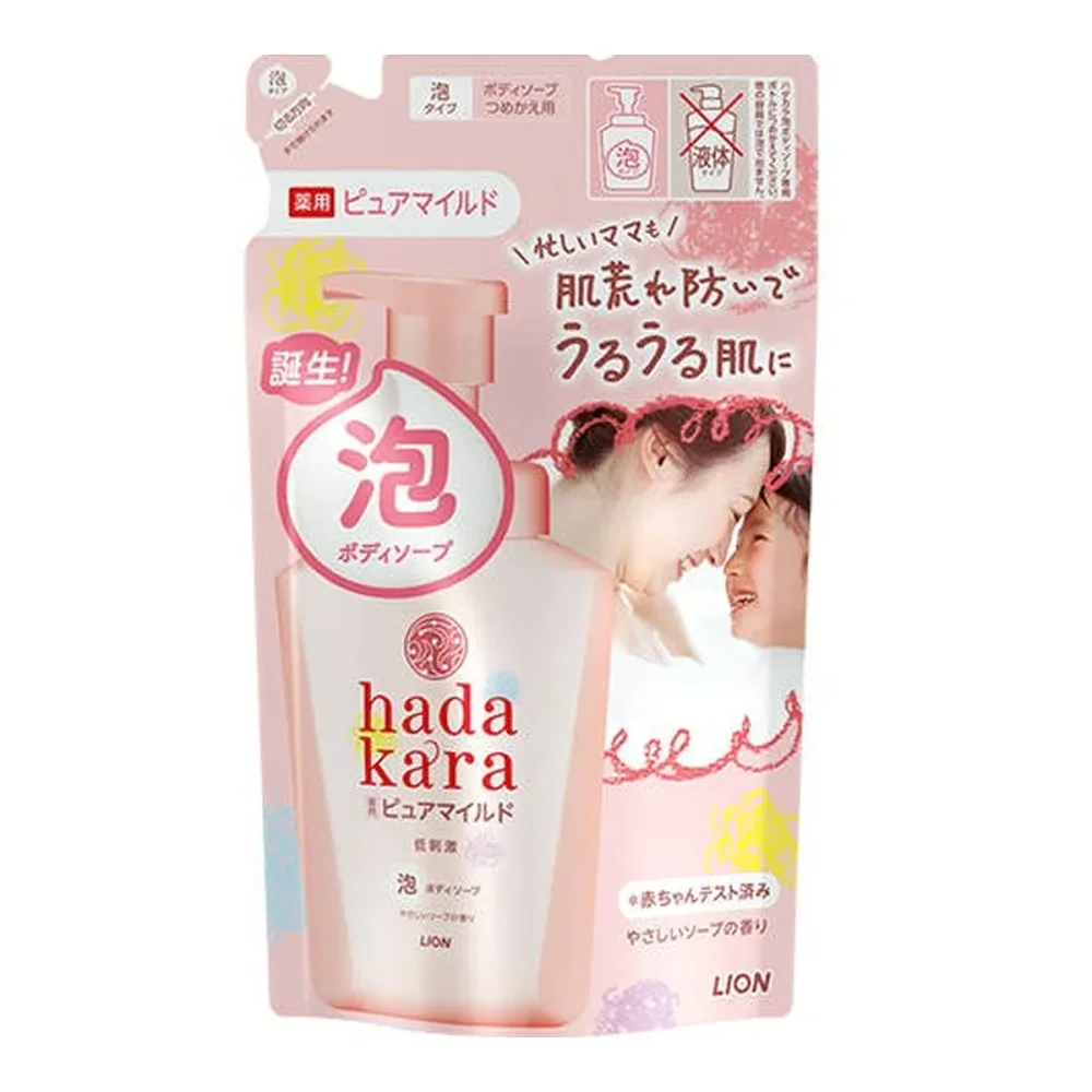 5個セット ハダカラ 泡ボディソープ ピュアマイルド 詰め替え 440ml