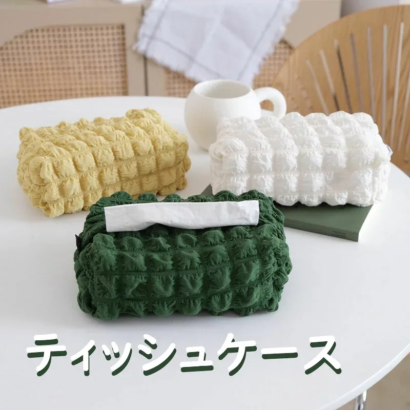ティッシュカバー 北欧 オシャレ ティッシュケース ティッシュボックス ケース ティッシュカバー 無地 洗濯OK 寝室/居間/オフィス 可愛い 上品 布芸 シンプル 3色