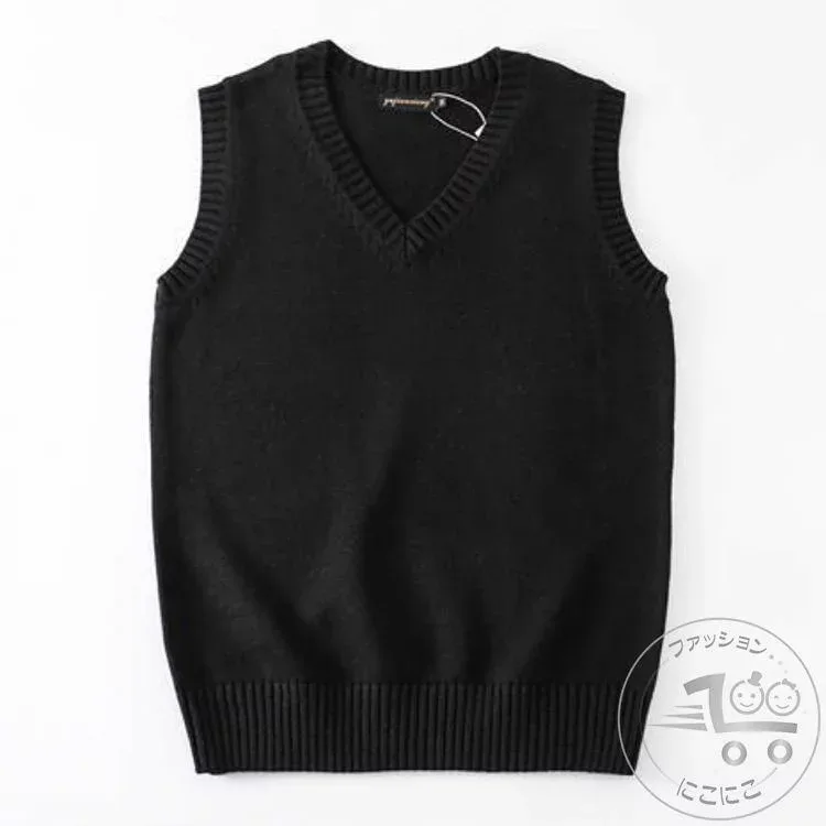新生活 制服 ベスト 無地 スクールベスト 男の子 女の子 春夏 学生服 ベスト vネック ニットベスト 女子高生 通学 学生 中学 JK ノースリーブ 薄手 シンプル かわいい トップス 黒 白 紺 ベージュ ピンク グレー 大きいサイズ