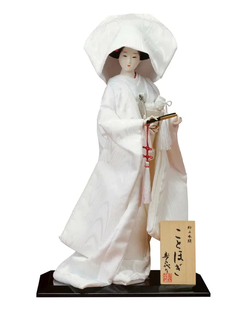 日本人形 尾山人形 人形単品 寿喜代作 極上本頭 ことほぎ 白むく 8号 【2027年度新作】 sk-gokujo744