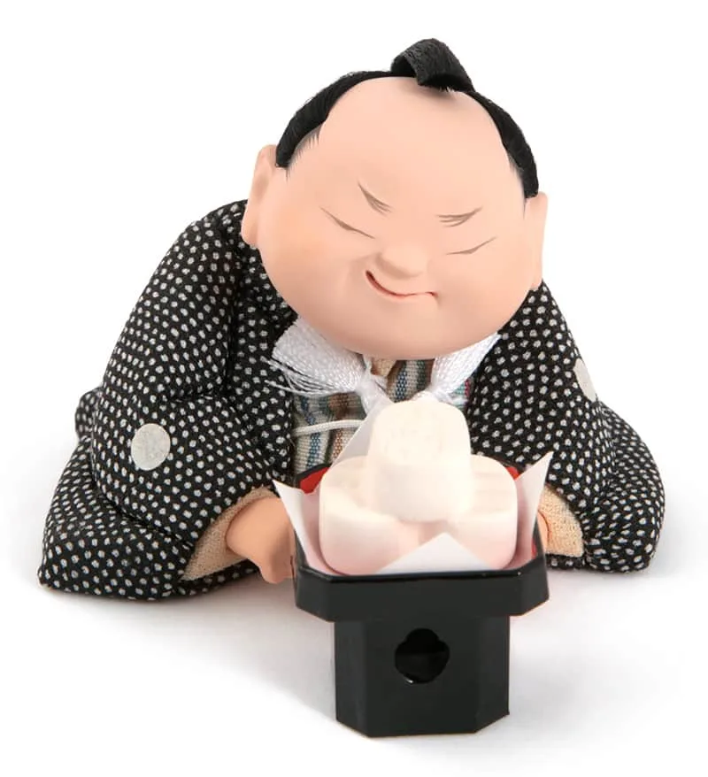 幸一光 木目込み人形 アロマ屋 文左衛門 鮫小紋 アロマストーン付 h089-koi-ar01