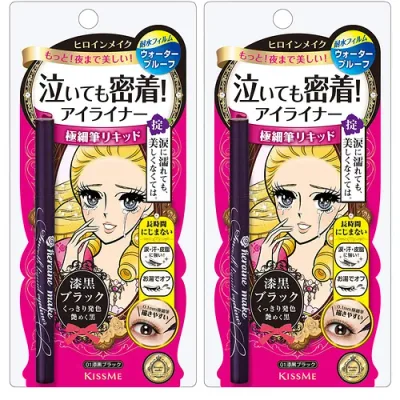 ヒロインメイク スムースリキッドアイライナー スーパーキープ【×2点セット】01 漆黒ブラック