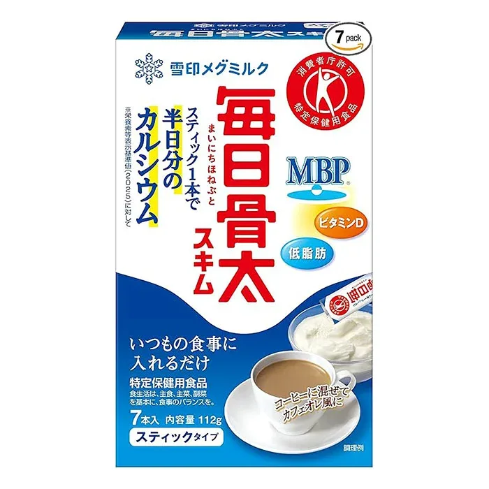 Megmilk Snow Brand Mainichi Bone MBP Skim Stick Type 16g 7 bottles