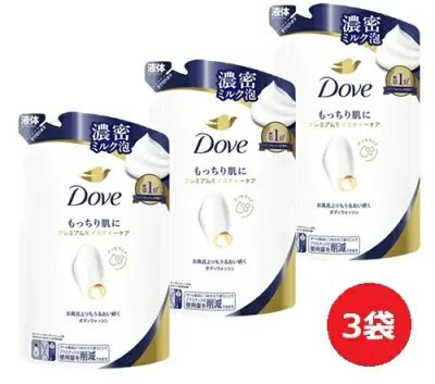 【単品3個】ユニリーバ ダヴ ボディウォッシュ プレミアムモイスチャーケア つめかえ用 300g 3個 ボディソープ ギフト コスメ 買い置き まとめ買い 雑貨 日用品雑貨 日用消耗品 日用品 送料無料 レビュー特典付き