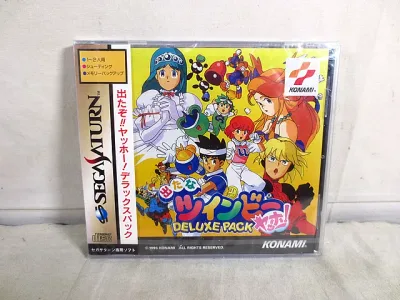 新品 セガ サターン コナミ 出たなツインビーヤッホー! デラックスパック DELUXE PACK 未開封