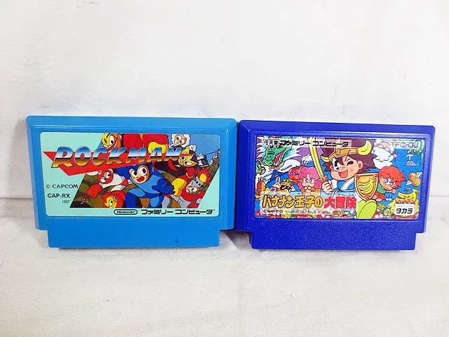 美品 カプコン ファミコン FC バナナン王子の大冒険 ロックマン セット
