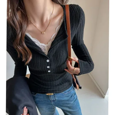 【送料無料】【2枚セット】Tシャツ レディース インナーシャツ カットソー Vネック トップス ルームウエア 無地 女性用 肌着 重ね着に便利 細身向け 着回し 着痩せ 小顔 高伸缩 長袖 薄手 柔らかい カジュアル 通勤 デート 日常 大人 可愛い シンプル 春 秋 冬