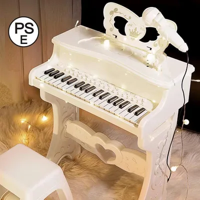 多機能 キーボード ピアノ マイク付き キッズ おもちゃ ミニピアノ 子ピアノ おもちゃのピアノ 電子 子供用 こどもの日 光る
