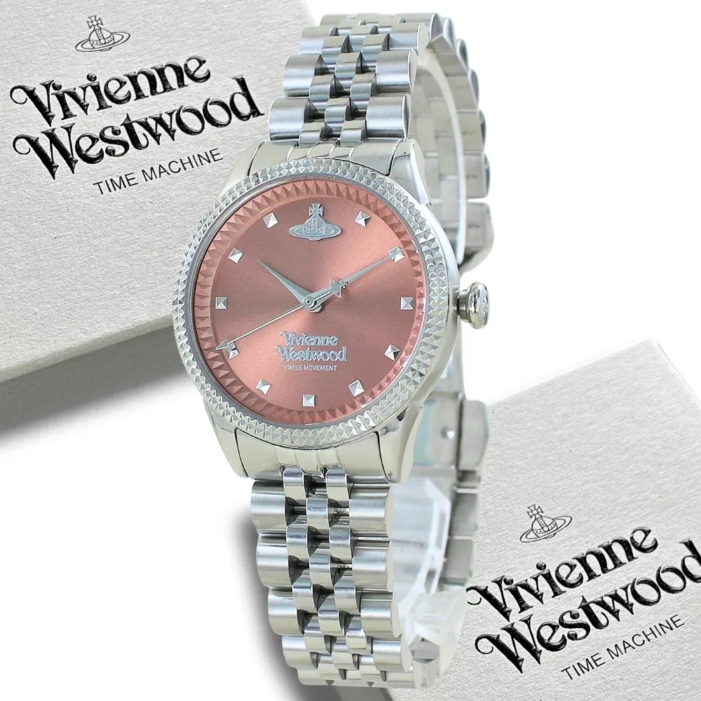 ヴィヴィアンウエストウッド 腕時計 レディース Little Seymour ピンク シルバー 32mm 上品 ブランドウォッチ 女性 プレゼント 誕生日 記念日 ギフト 成人 卒業 入学