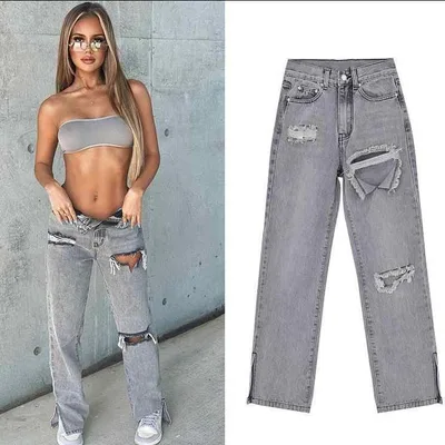 レディース デニムパンツ ハイウエスト ストレート ロング丈 軽量 コットン素材 切り替え スリット フレア 春夏 ライトブルー ブラック グレー 街頭風 普段使い 通勤用 スリムシルエット 伸縮性