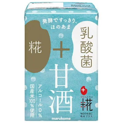 マルコメ プラス糀 糀甘酒LL乳酸菌 100ml紙パック×12本入×(2ケース)| 送料無料 清涼飲料水 あま酒 ノンアルコール あまざけ 国産米 まるこめ