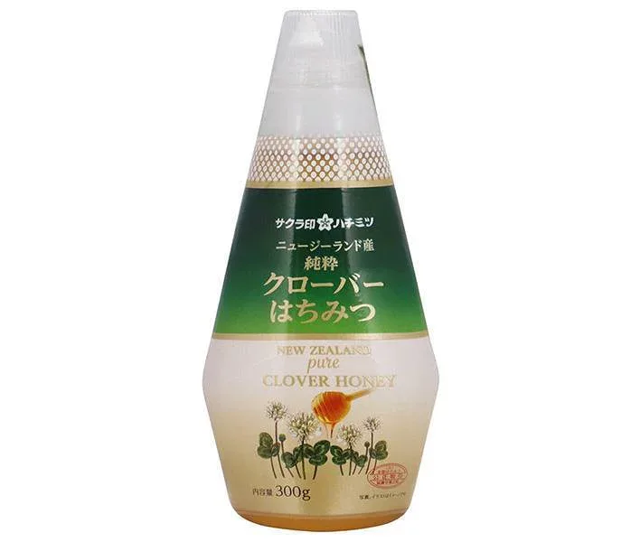 加藤美蜂園 サクラ印 ニュージーランド産 クローバーはちみつ 300g×12本入| 送料無料 嗜好品 シロップ ハチミツ 蜂蜜