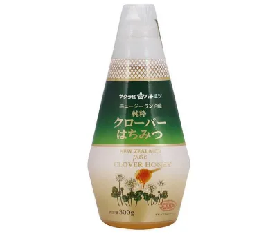 加藤美蜂園 サクラ印 ニュージーランド産 クローバーはちみつ 300g×12本入| 送料無料 嗜好品 シロップ ハチミツ 蜂蜜
