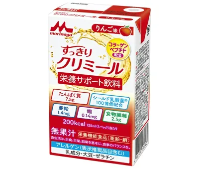 森永乳業 エンジョイ すっきりクリミール りんご味 125ml紙パック×24本入| 送料無料 栄養補助飲料 乳性 紙パック りんご
