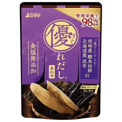 シマヤ 優れだし 和風あわせ 40g(5gX8)×8袋入×(2ケース)| 送料無料 だし 出汁 あわせだし 和風だし