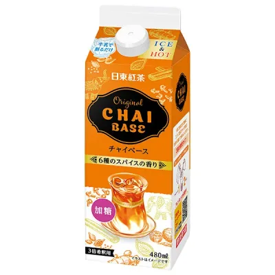 三井農林 日東紅茶 オリジナルチャイベース 480ml紙パック×12本入×(2ケース)| 送料無料 紅茶 希釈用 ミルクティー 加糖 3倍希釈 ICE HOT スパイス