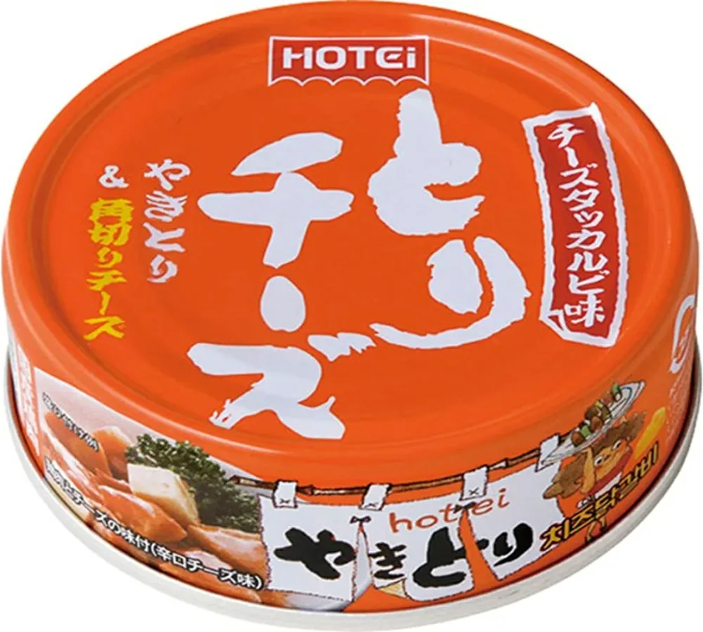 ホテイフーズ とりチーズ チーズタッカルビ味 70g×24個入| 送料無料 缶詰 缶 やきとり おかず 保存食 惣菜