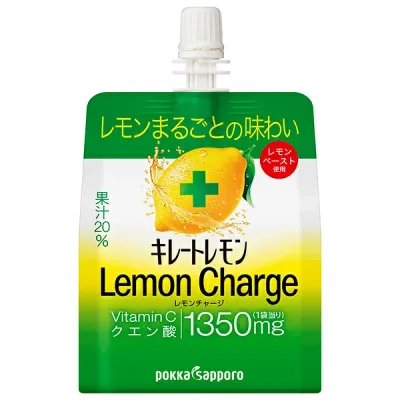 ポッカサッポロ キレートレモン レモンチャージゼリー 165gパウチ×30本入×(2ケース)| 送料無料 ゼリー飲料 レモン クエン酸 ビタミンC