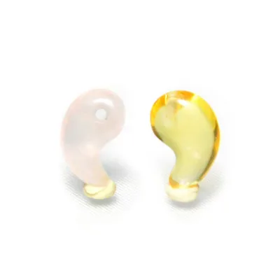 天然石 パワーストーン 【1】シトリン【2】ローズクォーツミニミニ勾玉(まがたま)約6mm×10mm1個売り 選べる2種類 まが玉天然石 パワ−スト−ン パワ-スト-ン Power Stone 数珠 念珠 腕輪 ブレスレット ギフト プレゼント 贈り物 男性 女性 男 女 誕生日