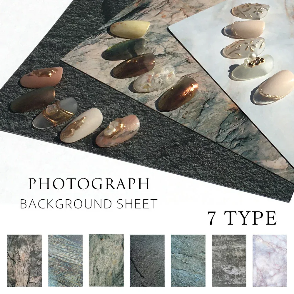【ポイント5倍当店バナーよりエントリー必須】ネイルチップ撮影用シート(デザインペーパー) インスタ SNS サロンの宣材用に 全7種 大理石タイプ