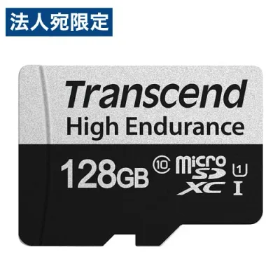 トランセンド microSDXCカード 128GB Class10 UHS-I U1 変換アダプター付 TS128GUSD350V マイクロSDカード『送料無料(一部地域除く)』