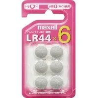 【ゆうパケット対応可】マクセル アルカリボタン電池 LR44 6個入りLR44-6BS【マクセル】