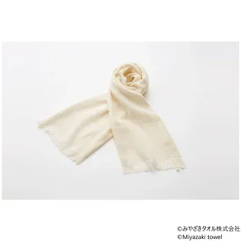 (同梱不可) みやざきタオル 今治マフラー シーズン 160cm×34cm No.42 オフホワイト 今治マフラー